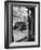 Women Standing on Sidewalk of 5th Avenue Across from Window of Saks Department Store-Alfred Eisenstaedt-Framed Photographic Print