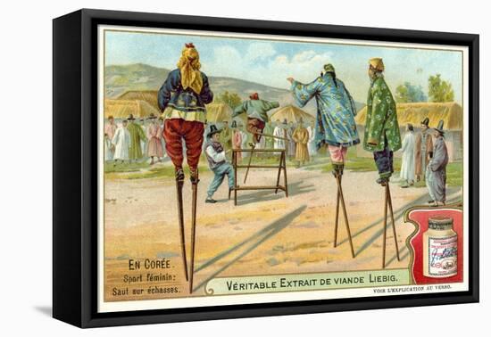 Women Stilt Jumpers, Korea-null-Framed Premier Image Canvas