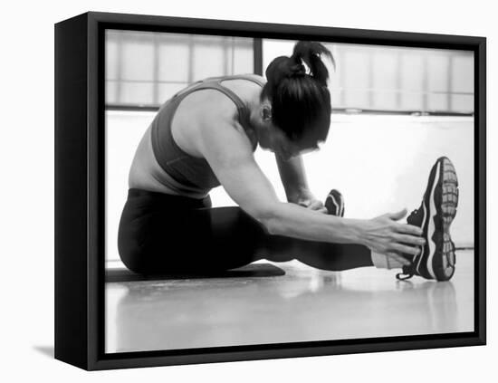 Women Stretching During Exercise Session, New York, New York, USA-Paul Sutton-Framed Premier Image Canvas