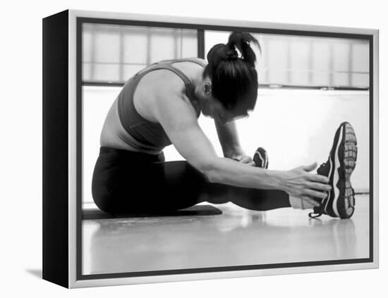 Women Stretching During Exercise Session, New York, New York, USA-Paul Sutton-Framed Premier Image Canvas