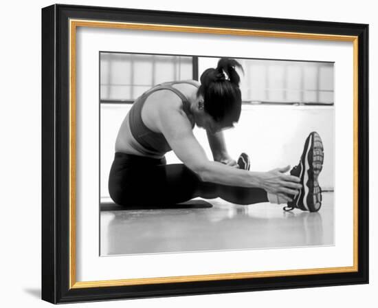 Women Stretching During Exercise Session, New York, New York, USA-Paul Sutton-Framed Photographic Print