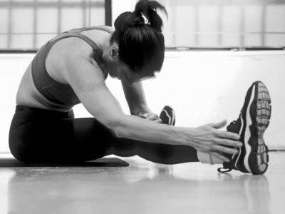 'Women Stretching During Exercise Session, New York, New York, USA
