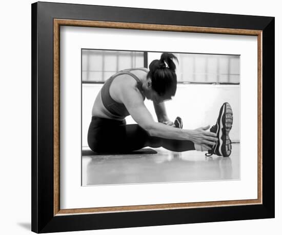 Women Stretching During Exercise Session, New York, New York, USA-Paul Sutton-Framed Photographic Print