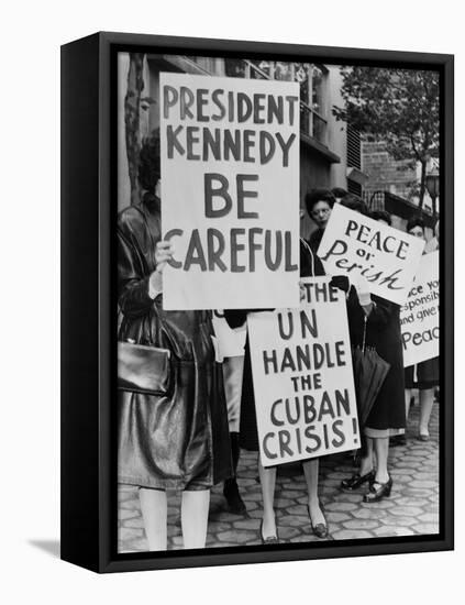 Women Strike for Peace During the Cuban Missile Crisis, Oct. 1962-null-Framed Stretched Canvas