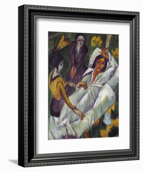 Women Taking Tea, 1914-Ernst Ludwig Kirchner-Framed Giclee Print