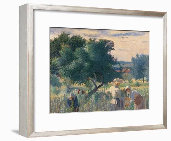 Women Tying the Vines-Henri Edmond Cross-Framed Giclee Print