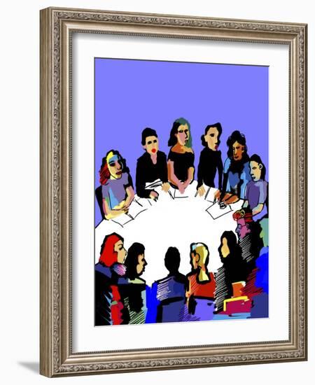 Women Unite-Diana Ong-Framed Giclee Print