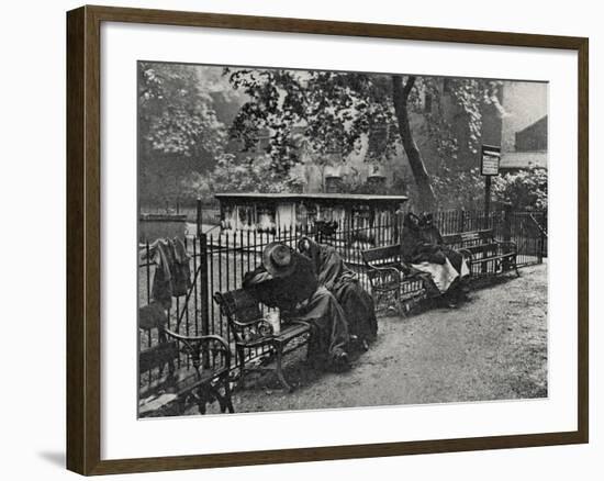 Women Vagrants Sleeping, Spitalfields, East End of London-Peter Higginbotham-Framed Photographic Print