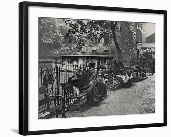 Women Vagrants Sleeping, Spitalfields, East End of London-Peter Higginbotham-Framed Photographic Print