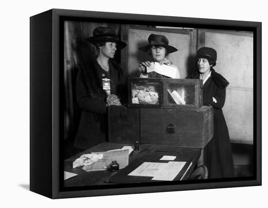 Women Voting, C1917-null-Framed Premier Image Canvas