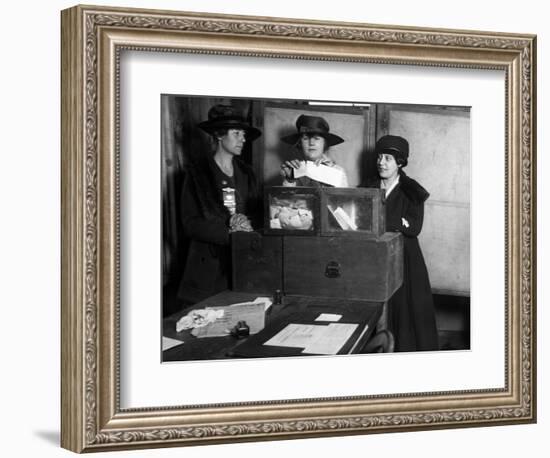 Women Voting, C1917-null-Framed Photographic Print