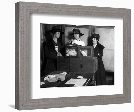 Women Voting, C1917-null-Framed Photographic Print