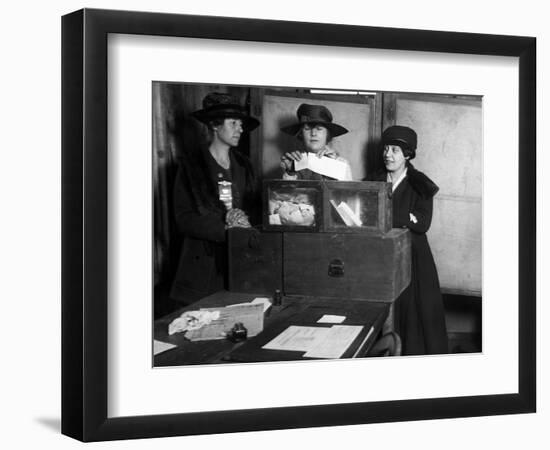 Women Voting, C1917-null-Framed Photographic Print