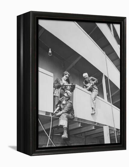 Women War Workers of Marinship Corp., During World War Ii, 1942-Stocktrek Images-Framed Premier Image Canvas