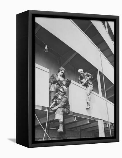 Women War Workers of Marinship Corp., During World War Ii, 1942-Stocktrek Images-Framed Premier Image Canvas