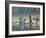 Women Washing Clothes on the Ghats of the River Mahanadi, Reflected in the Water, Orissa, Inda-Annie Owen-Framed Photographic Print