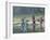 Women Washing Clothes on the Ghats of the River Mahanadi, Reflected in the Water, Orissa, Inda-Annie Owen-Framed Photographic Print