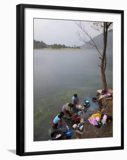 Women Washing Clothes, San Lucas Toliman, Lake Atitlan, Guatemala, Central America-Sergio Pitamitz-Framed Photographic Print