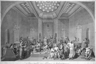 'Women Washing in Public Turkish Bath' Giclee Print | Art.com