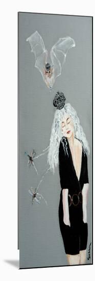 Women with Bat and Dragonflies, 2016-Susan Adams-Mounted Giclee Print