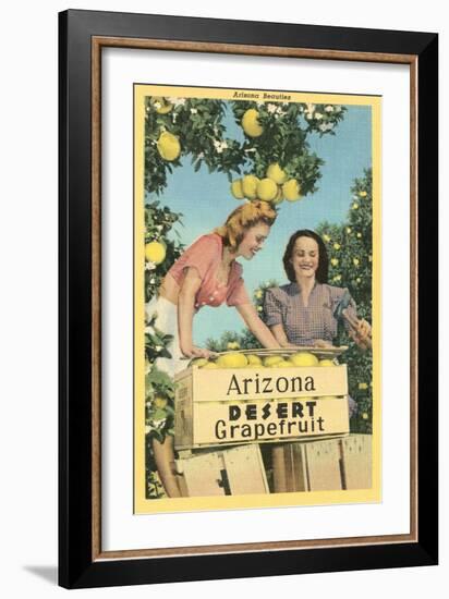 Women with Grapefruit, Arizona-null-Framed Art Print