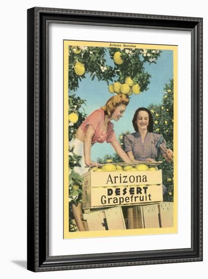 Women with Grapefruit, Arizona-null-Framed Art Print