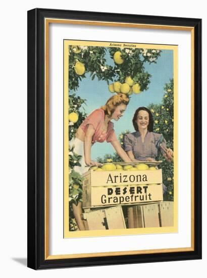 Women with Grapefruit, Arizona-null-Framed Art Print