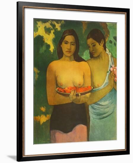 Women with Mangoes-Paul Gauguin-Framed Collectable Print