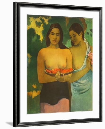 Women with Mangoes-Paul Gauguin-Framed Collectable Print