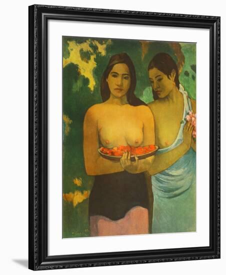 Women with Mangoes-Paul Gauguin-Framed Collectable Print