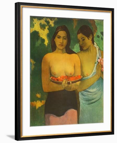 Women with Mangoes-Paul Gauguin-Framed Collectable Print