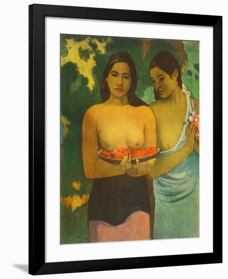 Women with Mangoes-Paul Gauguin-Framed Collectable Print