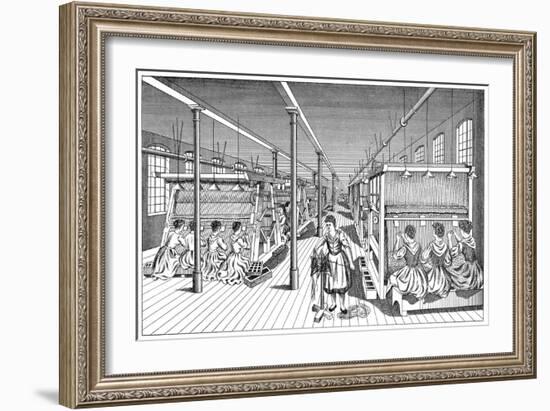 Women Workers in a Carpet Factory, C1895-null-Framed Giclee Print