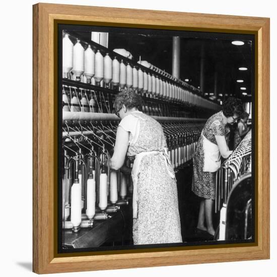 Women Working in a Cotton Mill-Henry Grant-Framed Premier Image Canvas