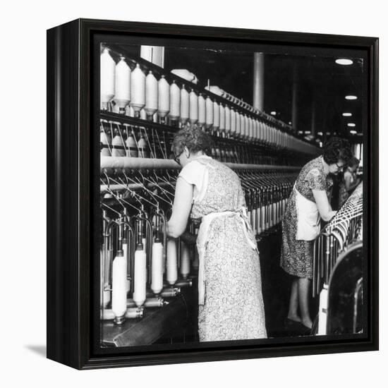 Women Working in a Cotton Mill-Henry Grant-Framed Premier Image Canvas