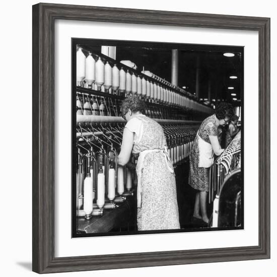 Women Working in a Cotton Mill-Henry Grant-Framed Photographic Print