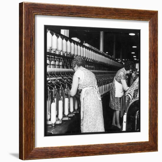 Women Working in a Cotton Mill-Henry Grant-Framed Photographic Print