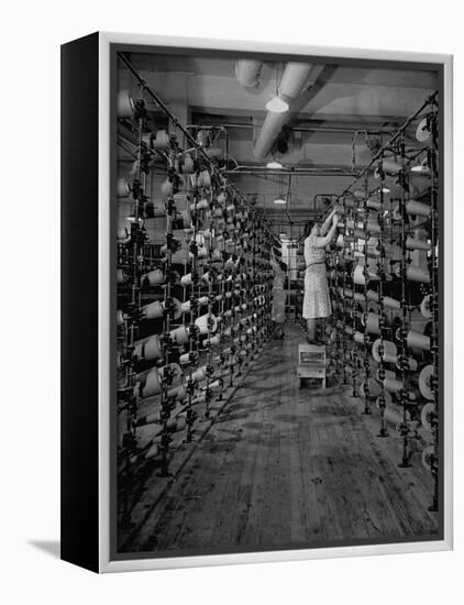 Women Working in the Textile Mill-Carl Mydans-Framed Premier Image Canvas