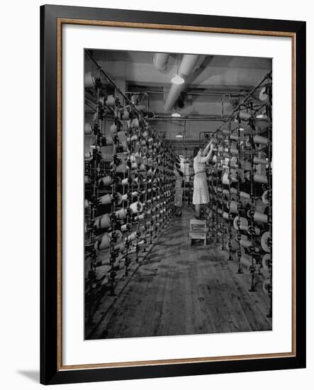 Women Working in the Textile Mill-Carl Mydans-Framed Photographic Print