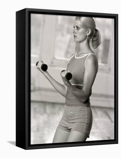 Women Working Out with Hand Wieghts, New York, New York, USA-Chris Trotman-Framed Premier Image Canvas