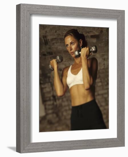 Women Working Out with Hand Wieghts, New York, New York, USA-Paul Sutton-Framed Photographic Print