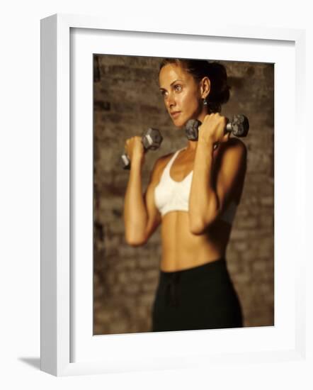 Women Working Out with Hand Wieghts, New York, New York, USA-Paul Sutton-Framed Photographic Print