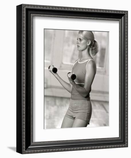 Women Working Out with Hand Wieghts, New York, New York, USA-Chris Trotman-Framed Photographic Print