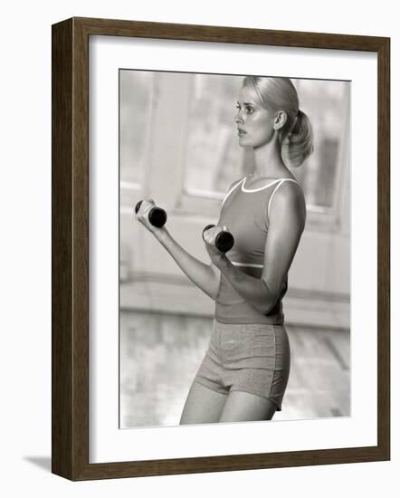 Women Working Out with Hand Wieghts, New York, New York, USA-Chris Trotman-Framed Photographic Print