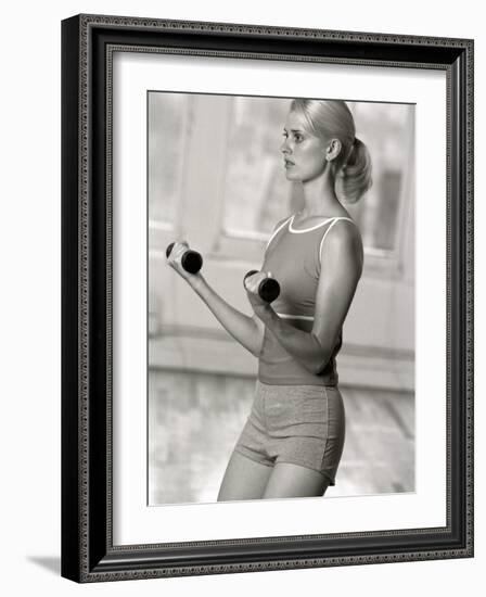 Women Working Out with Hand Wieghts, New York, New York, USA-Chris Trotman-Framed Photographic Print