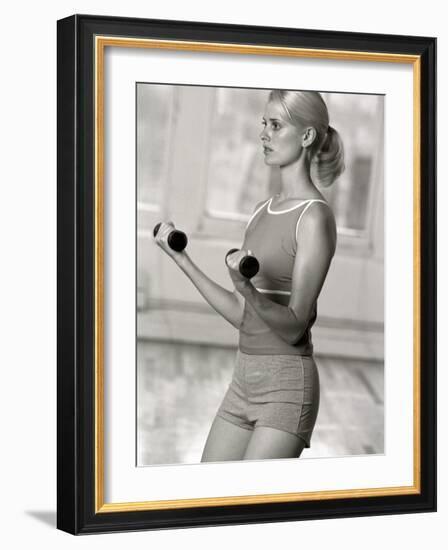 Women Working Out with Hand Wieghts, New York, New York, USA-Chris Trotman-Framed Photographic Print