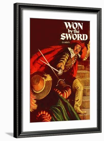 Won By The Sword-null-Framed Art Print