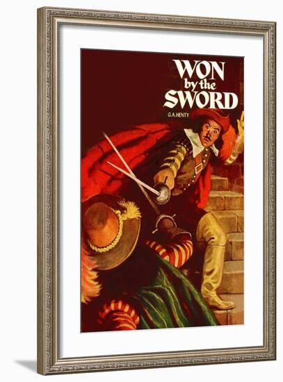 Won By The Sword-null-Framed Art Print