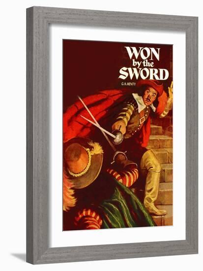 Won By The Sword-null-Framed Art Print