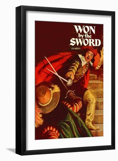 Won By The Sword-null-Framed Art Print